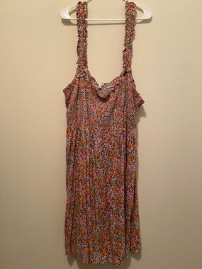 Terra & Sky Pink and Orange Floral Dress